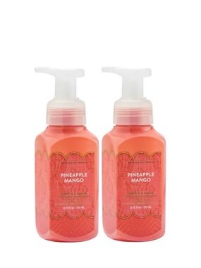 NEW 2X PINEAPPLE MANGO Bath & Body Works Foam Soap Set Bundle